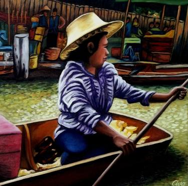 Floating Market, Bangkok, Thailand - No.F. thumb