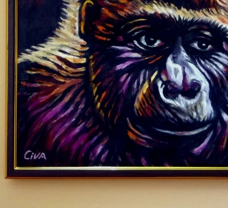 Original Documentary Animal Painting by Dan Civa