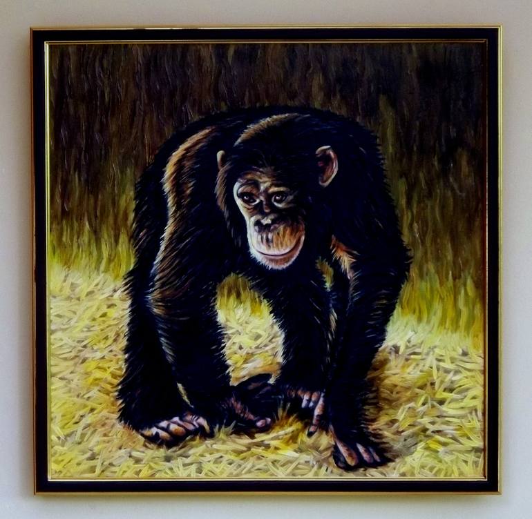 Original Documentary Animal Painting by Dan Civa