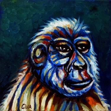 Chimpanzee portrait (chimp 8) thumb