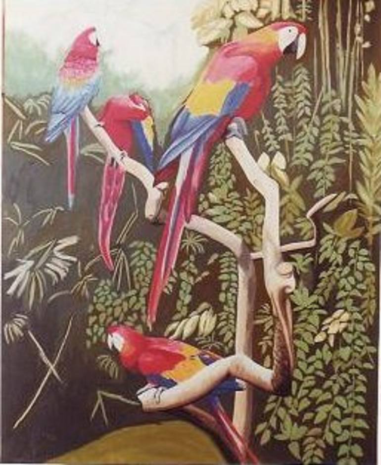 Original Documentary Animal Painting by Dan Civa