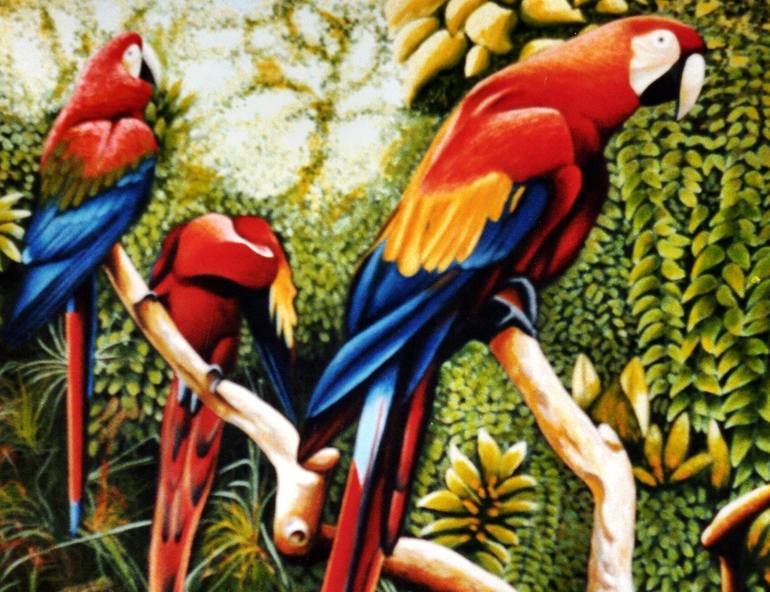 Original Documentary Animal Painting by Dan Civa