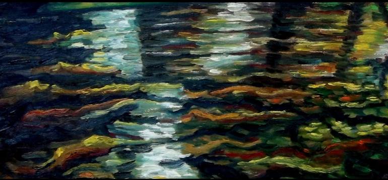 Original Documentary Nature Painting by Dan Civa