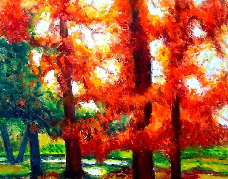 Original Documentary Nature Painting by Dan Civa