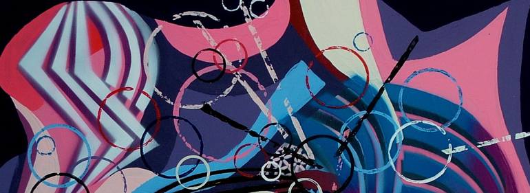 Original Abstract Expressionism Abstract Painting by Dan Civa