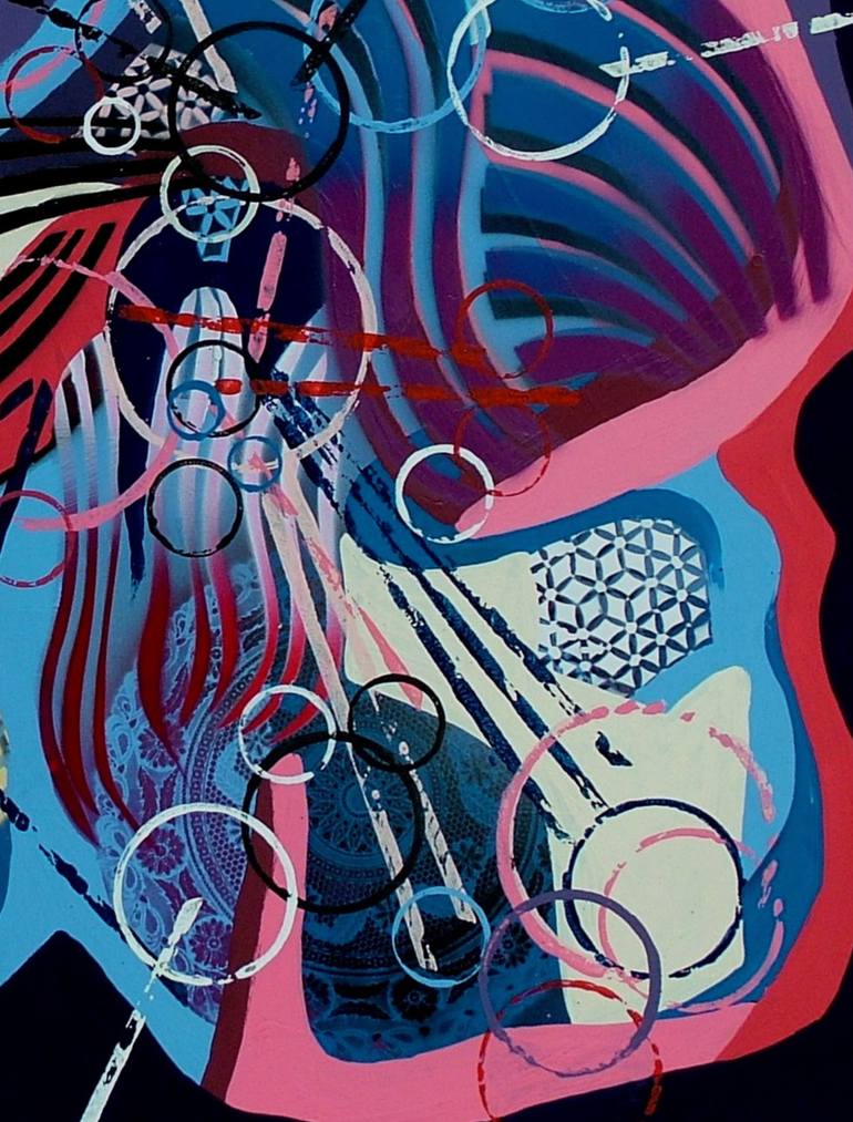 Original Abstract Expressionism Abstract Painting by Dan Civa