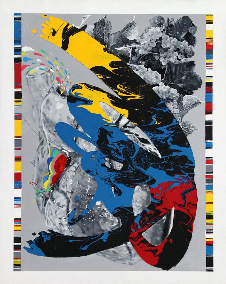 Original Realism Abstract Painting by Yogie Ginanjar