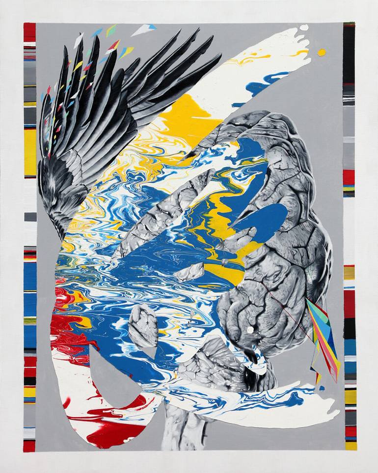 Original Realism Abstract Painting by Yogie Ginanjar