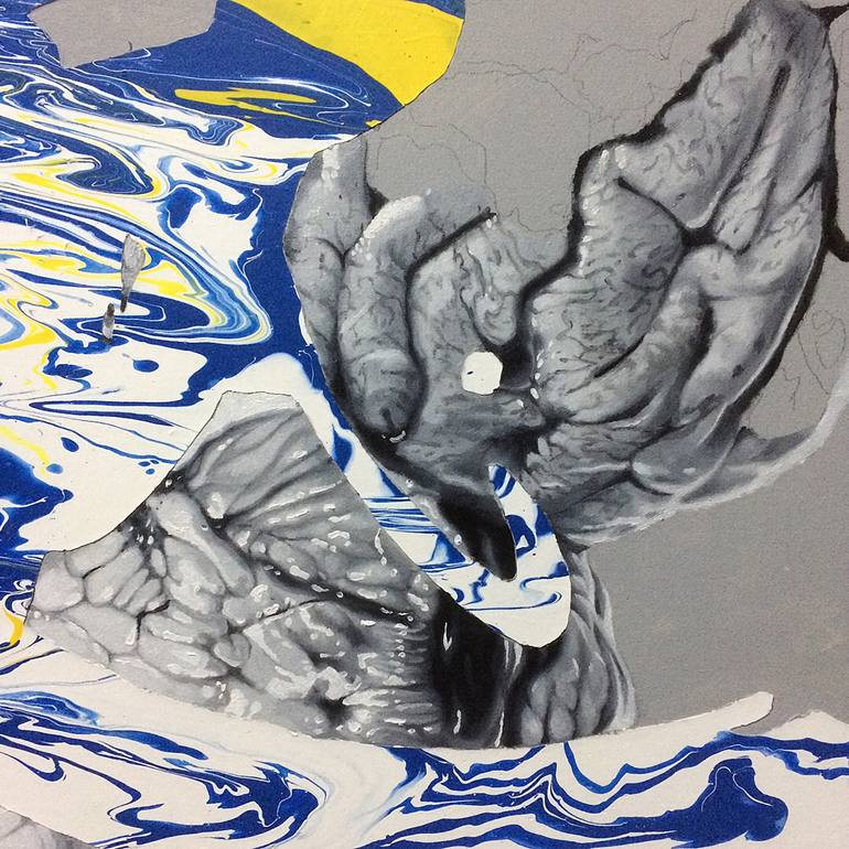 Original Realism Abstract Painting by Yogie Ginanjar