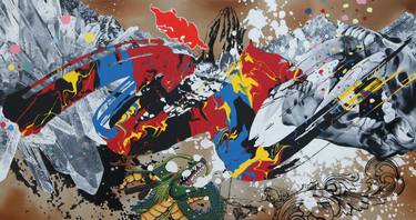 Print of Abstract Time Paintings by Yogie Ginanjar