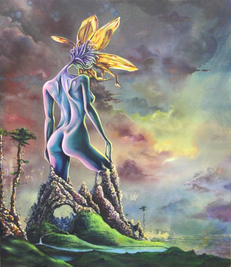 Kayne In The Garden Of Eden Painting By Andy Nero Saatchi Art