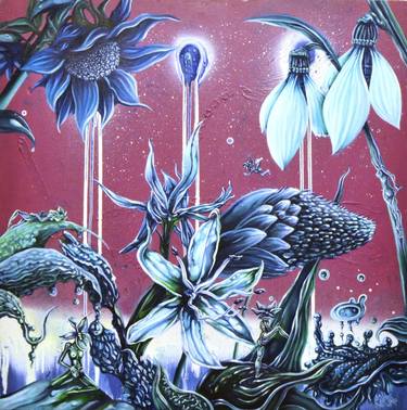 Print of Figurative Botanic Paintings by Andy Neuro