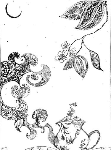 Print of Patterns Drawings by Abantika Ganguly