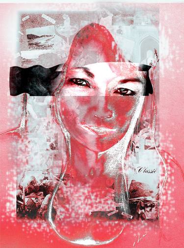 Print of Abstract Expressionism Portrait Mixed Media by Elise Aleman