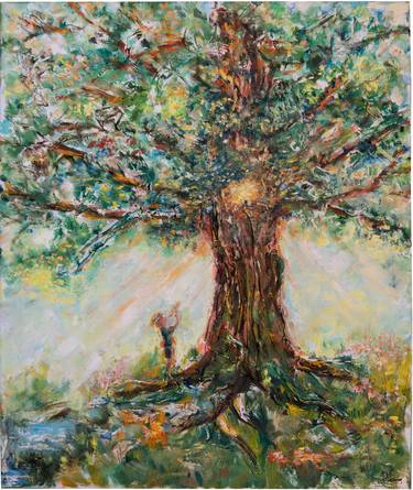 Print of Expressionism Tree Paintings by Olga Kovalchuk