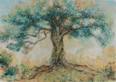 Original Impressionism Tree Paintings by Olga Kovalchuk