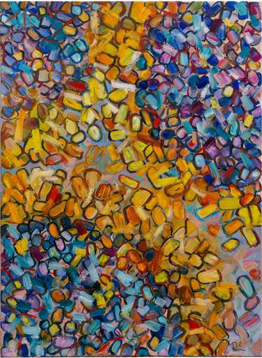 Original Abstract Expressionism Abstract Painting by Olga Kovalchuk