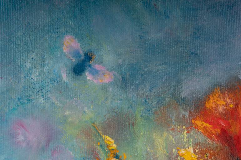 Original Impressionism Floral Painting by Olha Kovalchuk