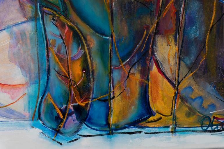 Original Abstract Landscape Painting by Olha Kovalchuk