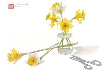 Original Fine Art Floral Paintings by John Michael Keating