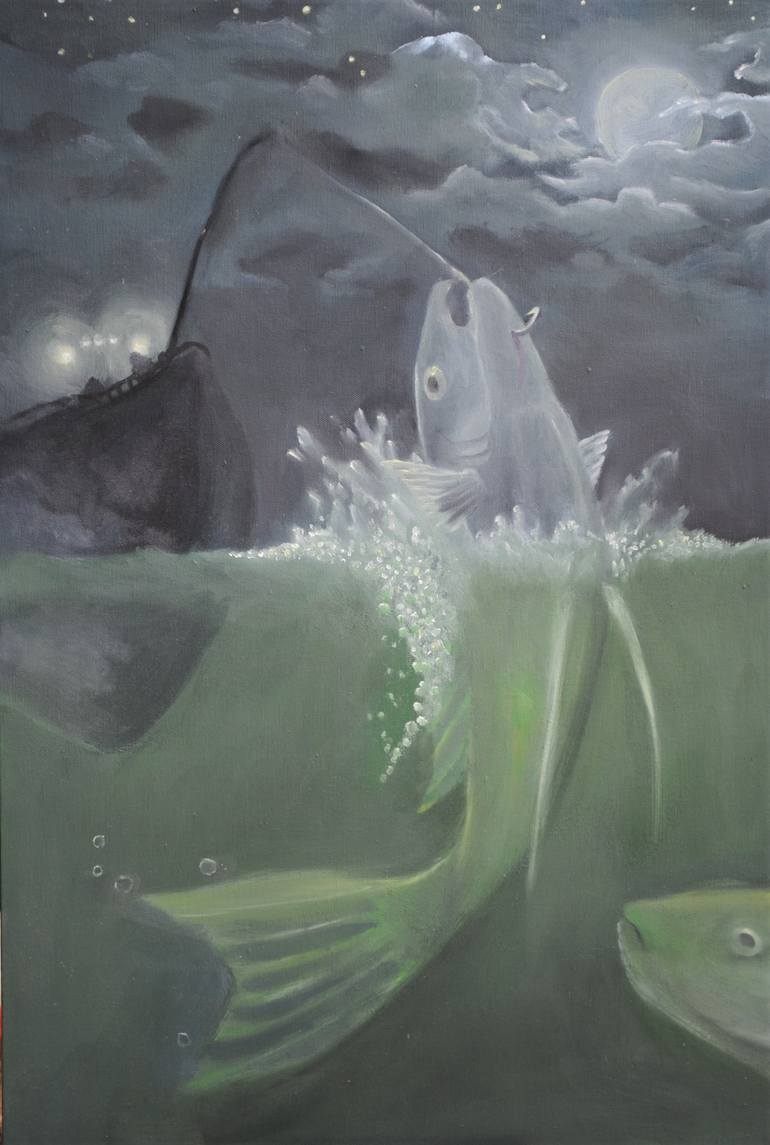 Sam Laughlin Hooked Painting by Sam Laughlin | Saatchi Art