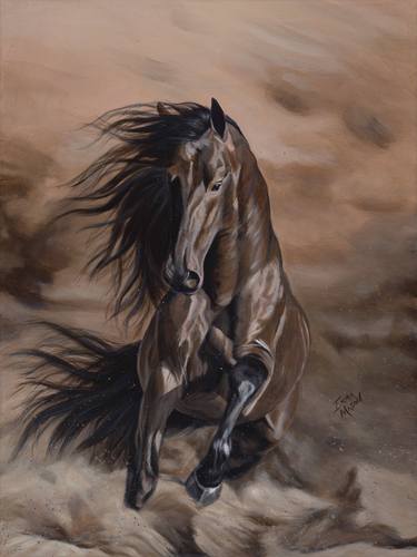 Original Fine Art Horse Paintings by Irma Mason