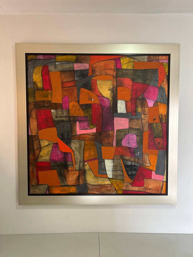 Original Abstract Expressionism Abstract Painting by David Hanna