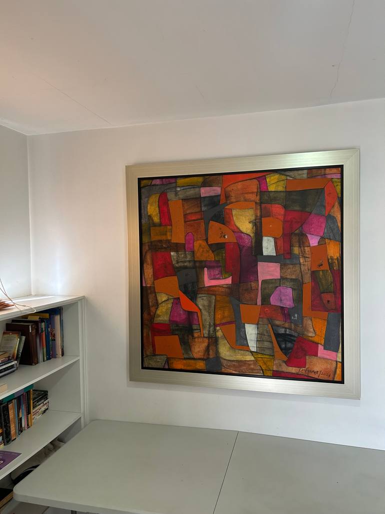 Original Abstract Expressionism Abstract Painting by David Hanna