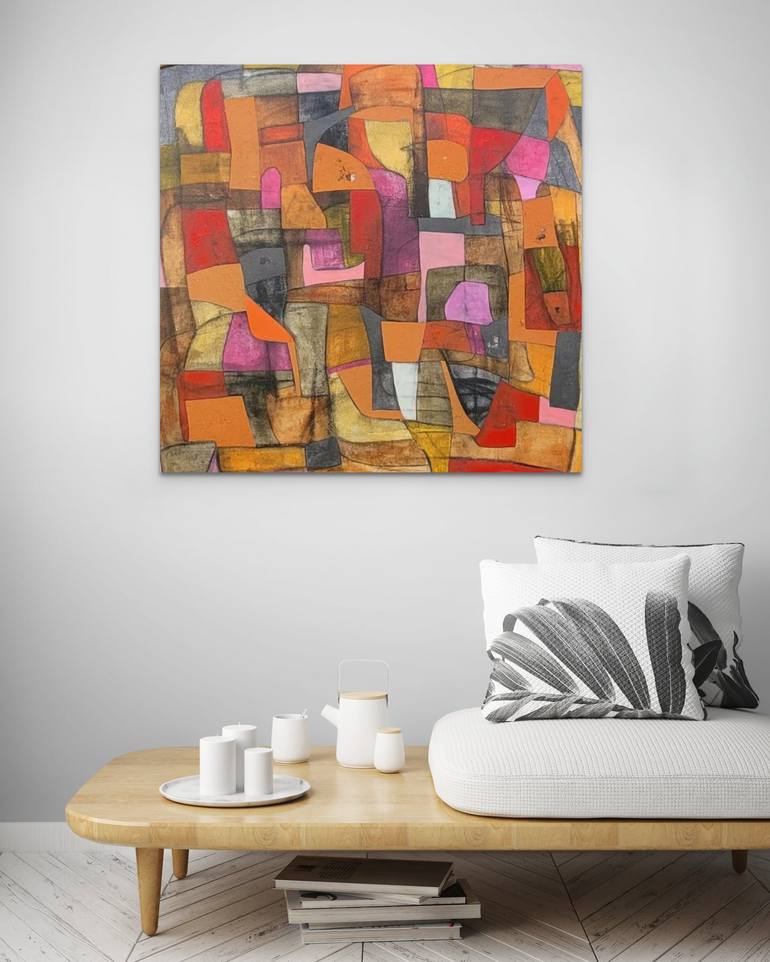 Original Abstract Expressionism Abstract Painting by David Hanna