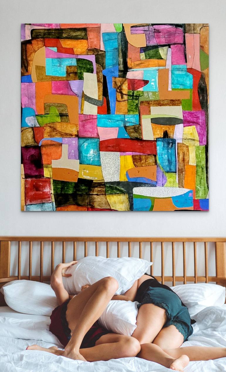 Original Abstract Expressionism Abstract Painting by David Hanna