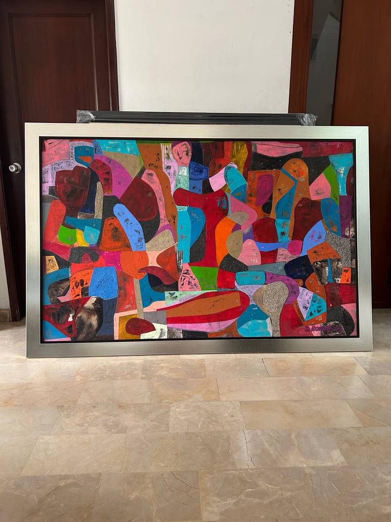 Original Abstract Expressionism Abstract Painting by David Hanna