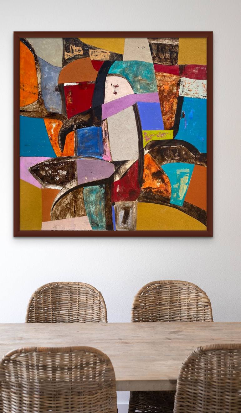 Original Abstract Expressionism Abstract Painting by David Hanna