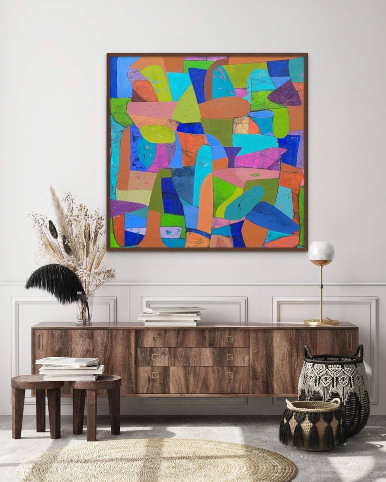 Original Abstract Expressionism Abstract Painting by David Hanna