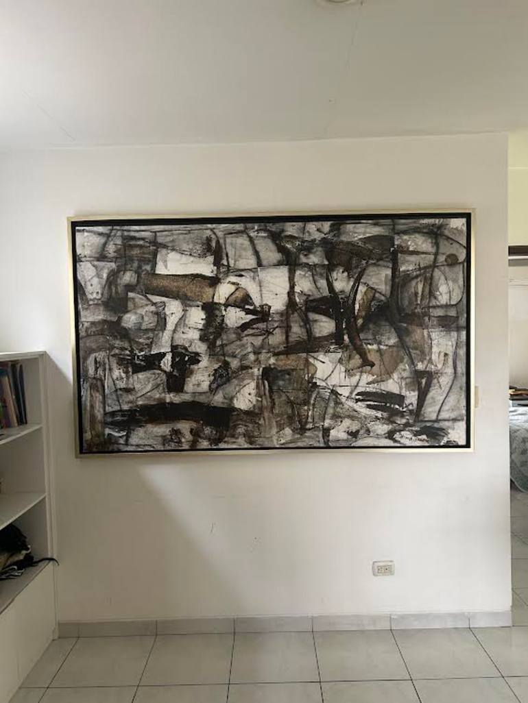 Original Abstract Expressionism Abstract Painting by David Hanna