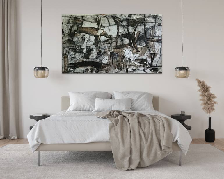 Original Abstract Expressionism Abstract Painting by David Hanna