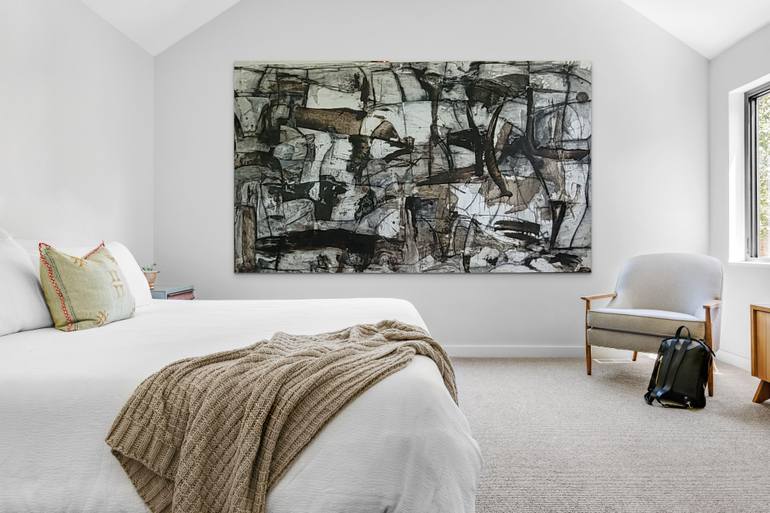 Original Abstract Expressionism Abstract Painting by David Hanna