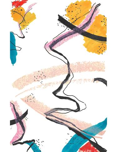Print of Abstract Drawings by Angelica Alvarez