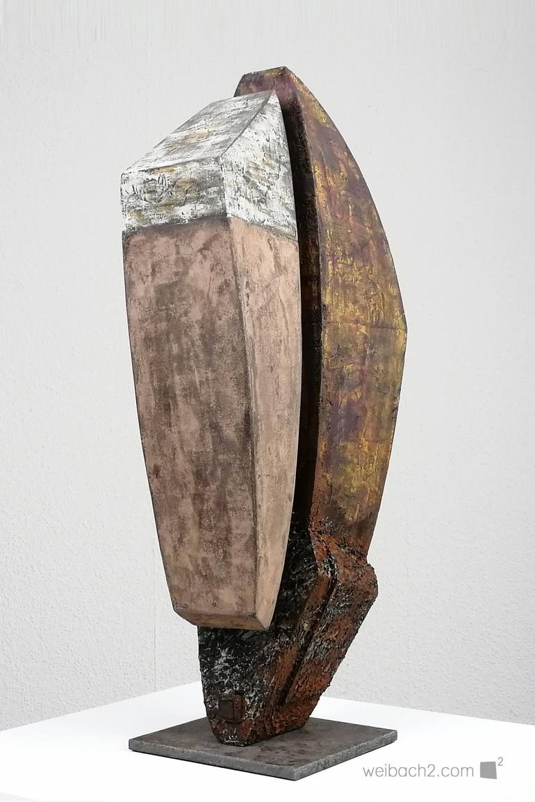 Original Abstract Sculpture by Weibach TWO