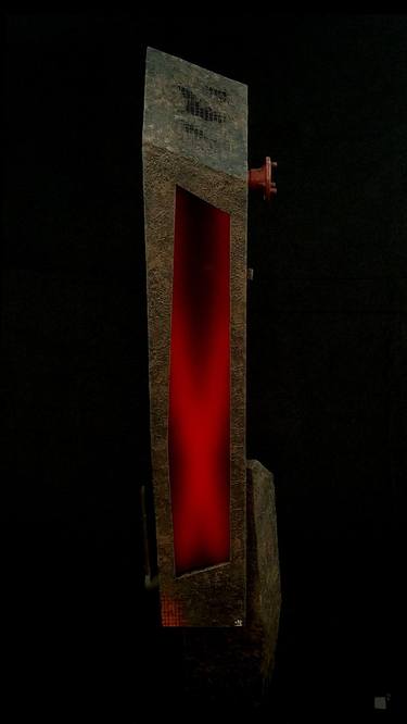 Schwerlichtkrümmer – Torina van 0D0 – Floor Lamp / Abstract Mixed Media Sculpture thumb