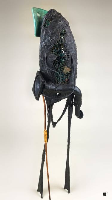 Kuiko – The Wanderer – Abstract Mixed Media Sculpture by Weibach2 thumb