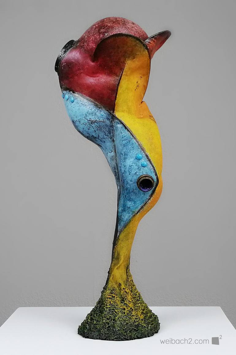 Original Abstract Sculpture by Weibach TWO