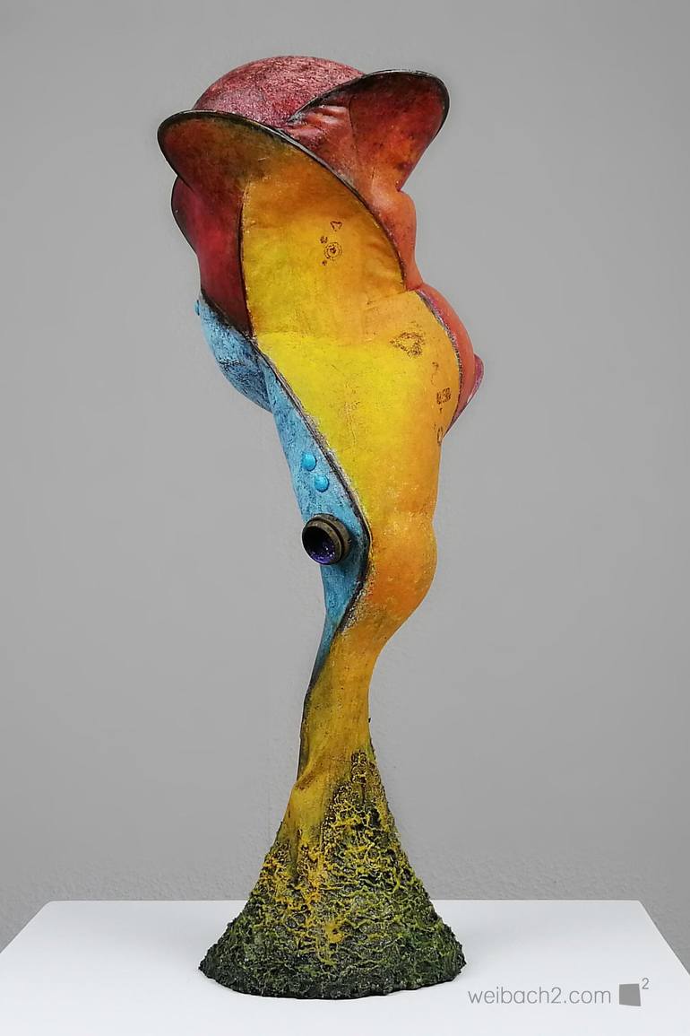 Original Abstract Sculpture by Weibach TWO