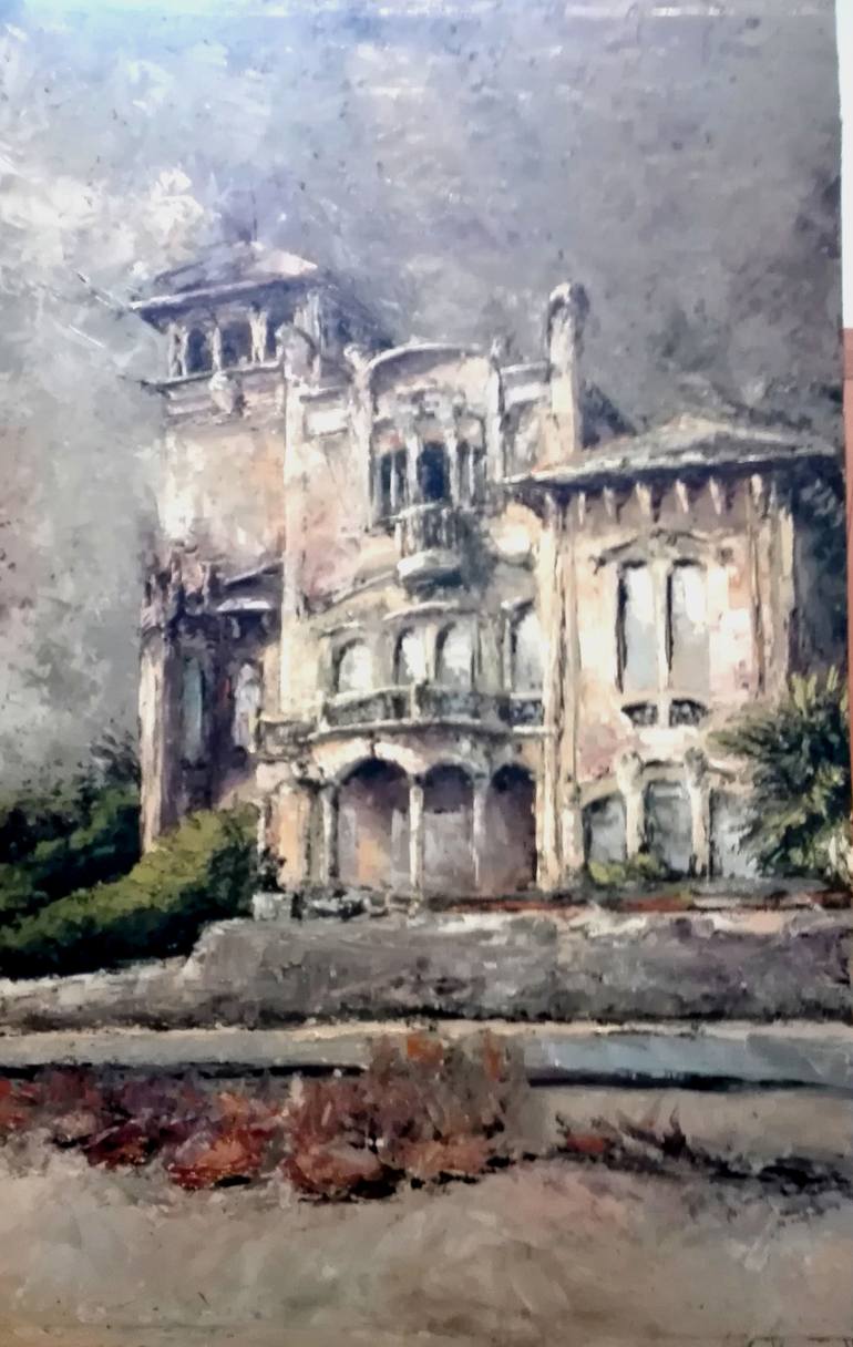 Villa Zanelli Painting by Giacomo Molinelli | Saatchi Art