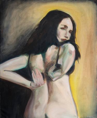 Print of Expressionism Erotic Paintings by Kristina Krpan