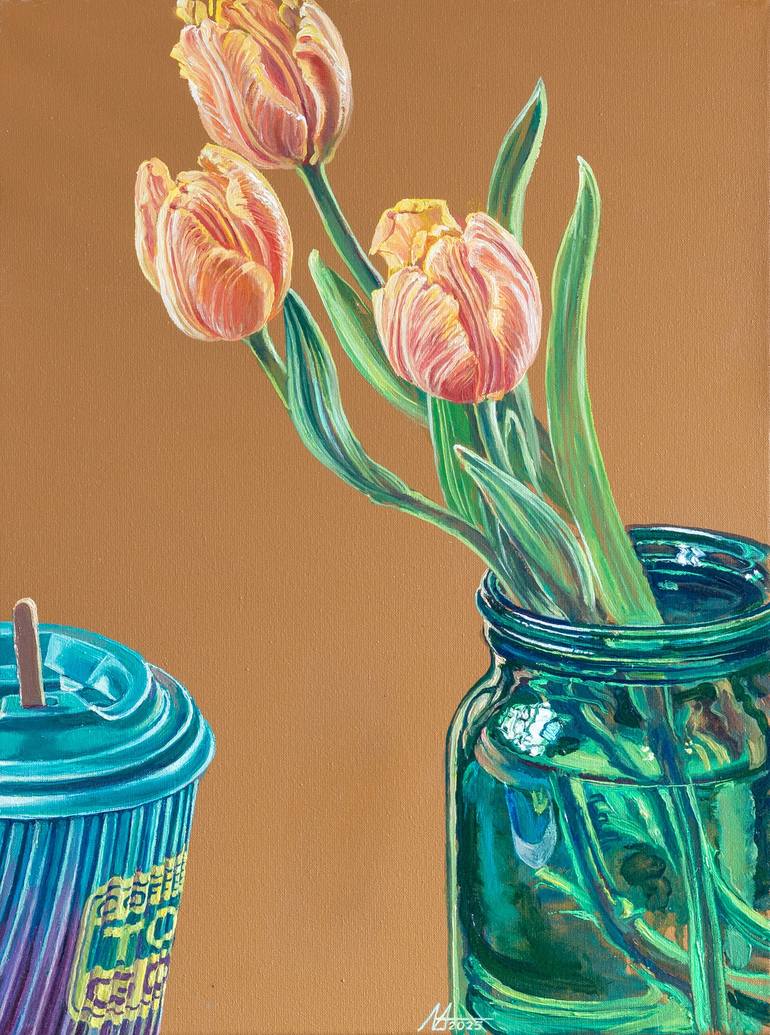 Print of Realism Still Life Paintings by Alona Lesnichenko