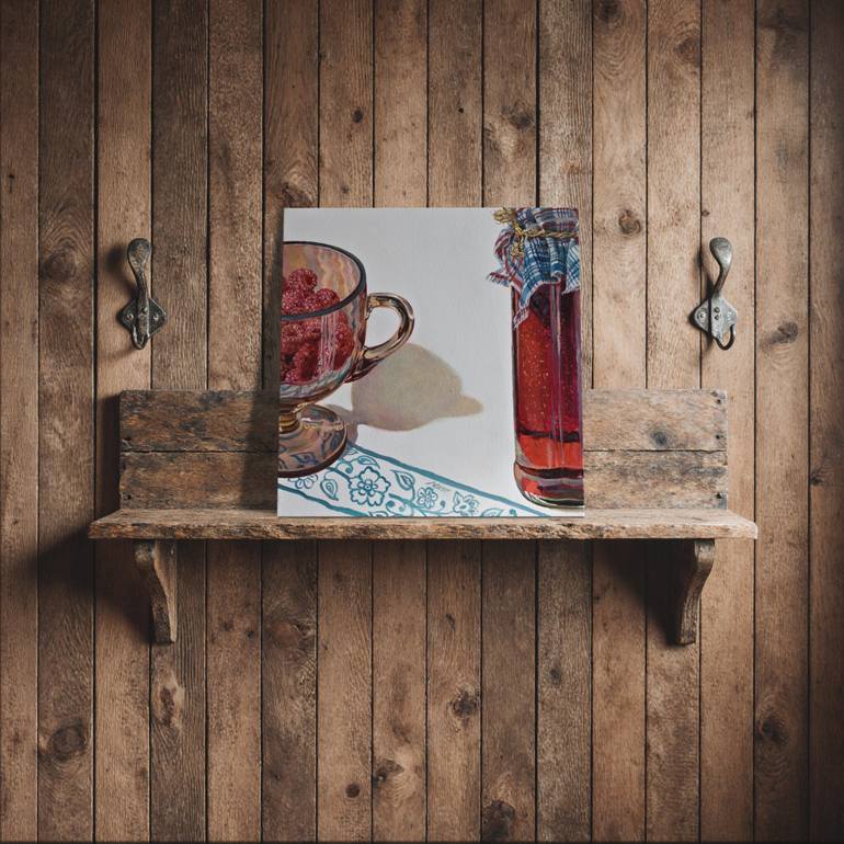 Original Realism Still Life Painting by Alona Lesnichenko