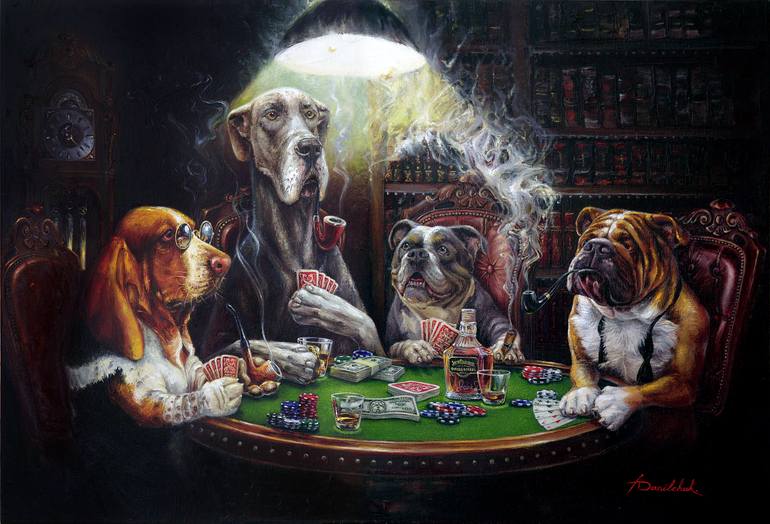 poker painting