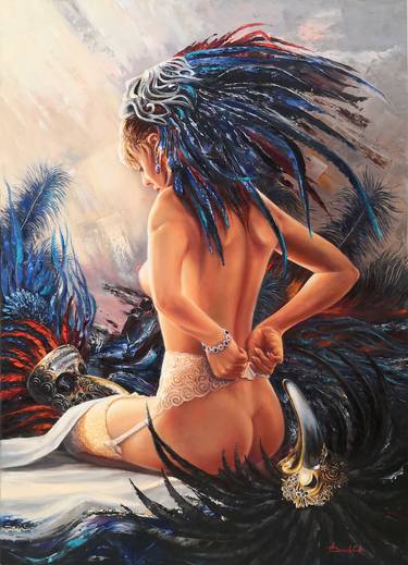 Original Nude Painting by Oleksii Danylchuk