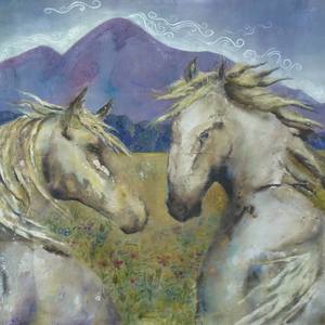 Collection Horse Tapestries - Acrylic on Raw Canvas