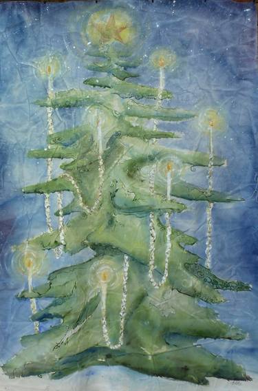 Original Fine Art Tree Paintings by Karry L